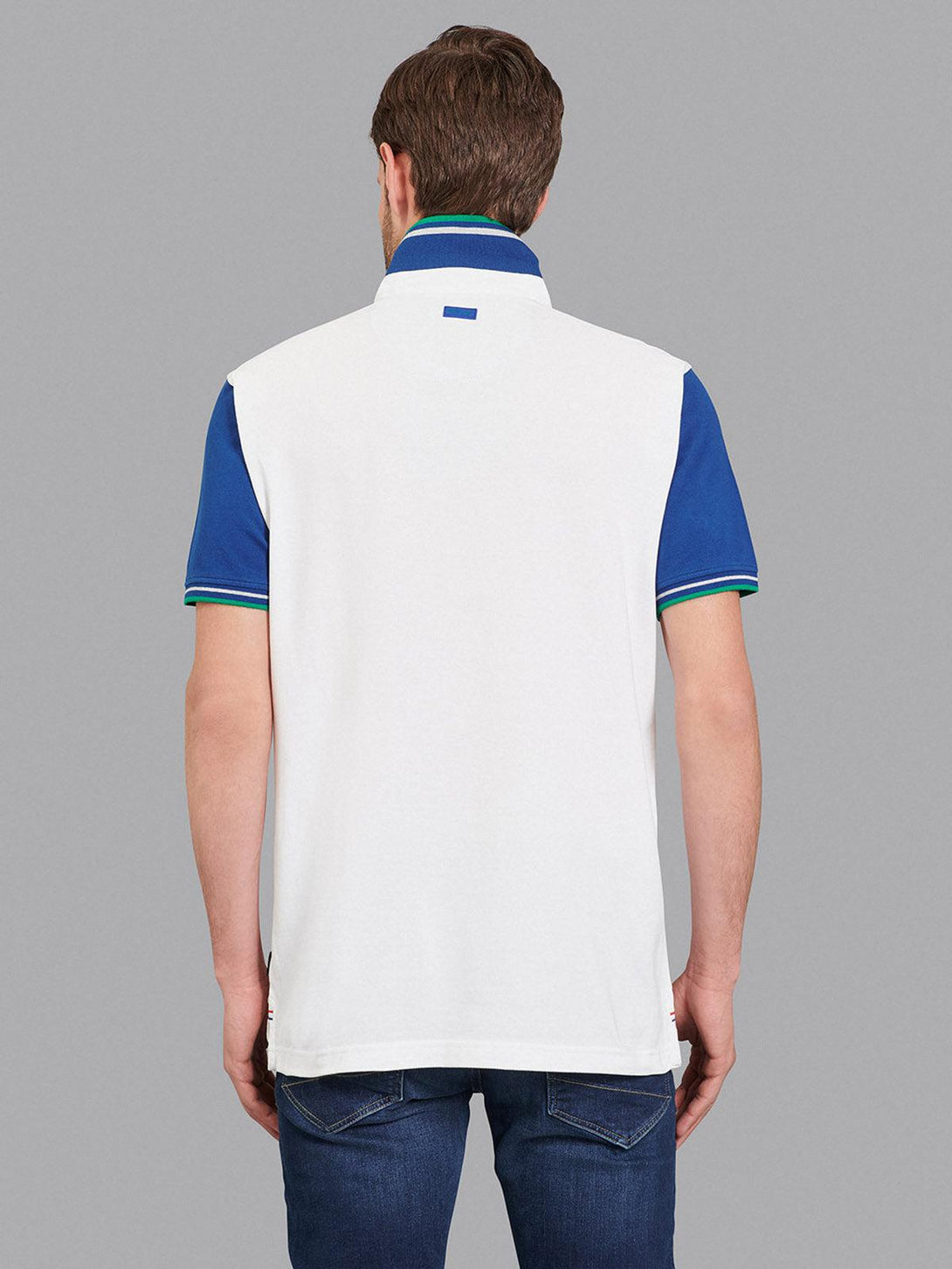 Beverly Hills Polo Club UK-1982 CONTRAST POLO SHIRT WHITE