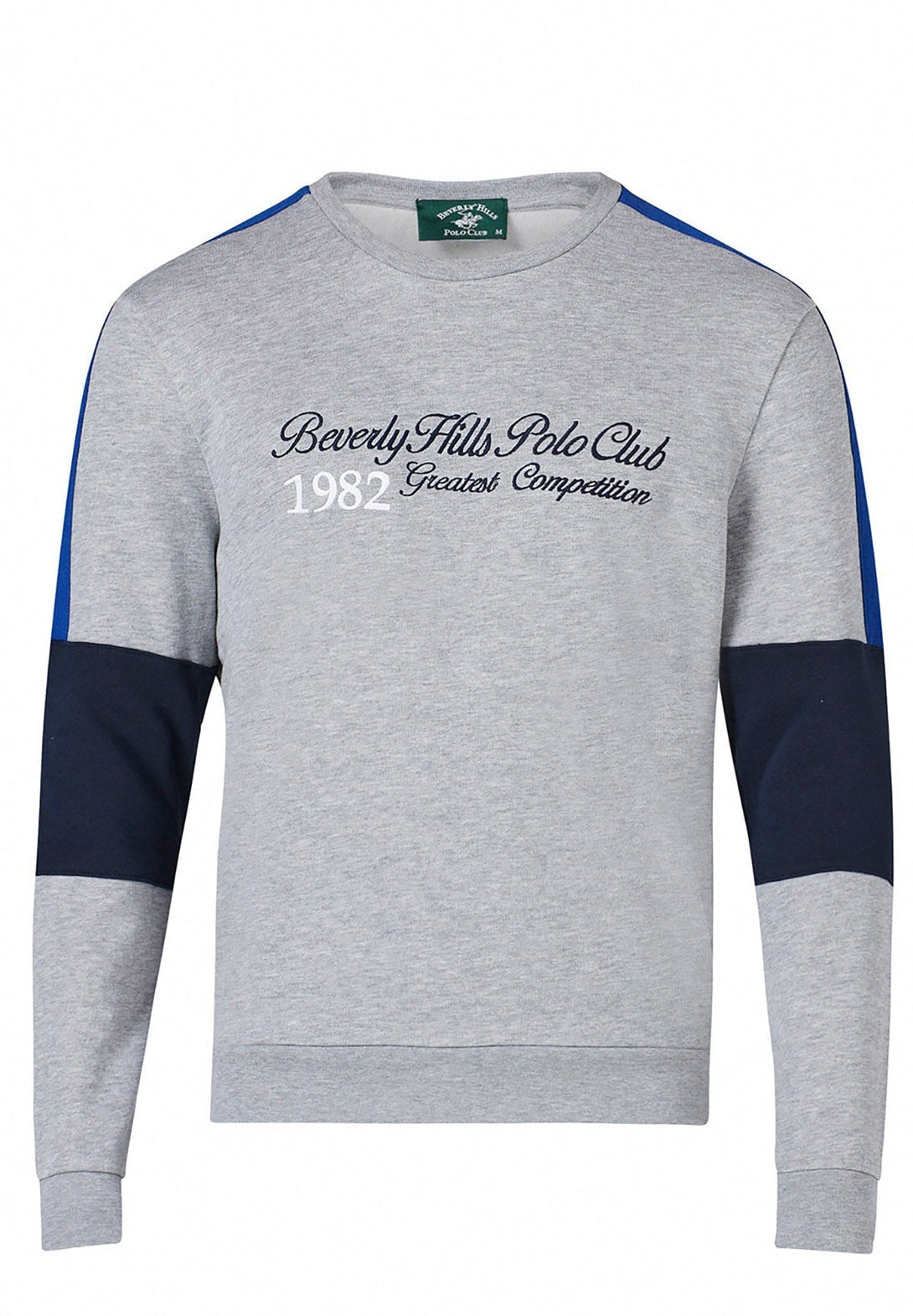 Beverly Hills Polo Club UK-1982 GREATEST COMPETITION SWEATSHIRT GREY MELANGE