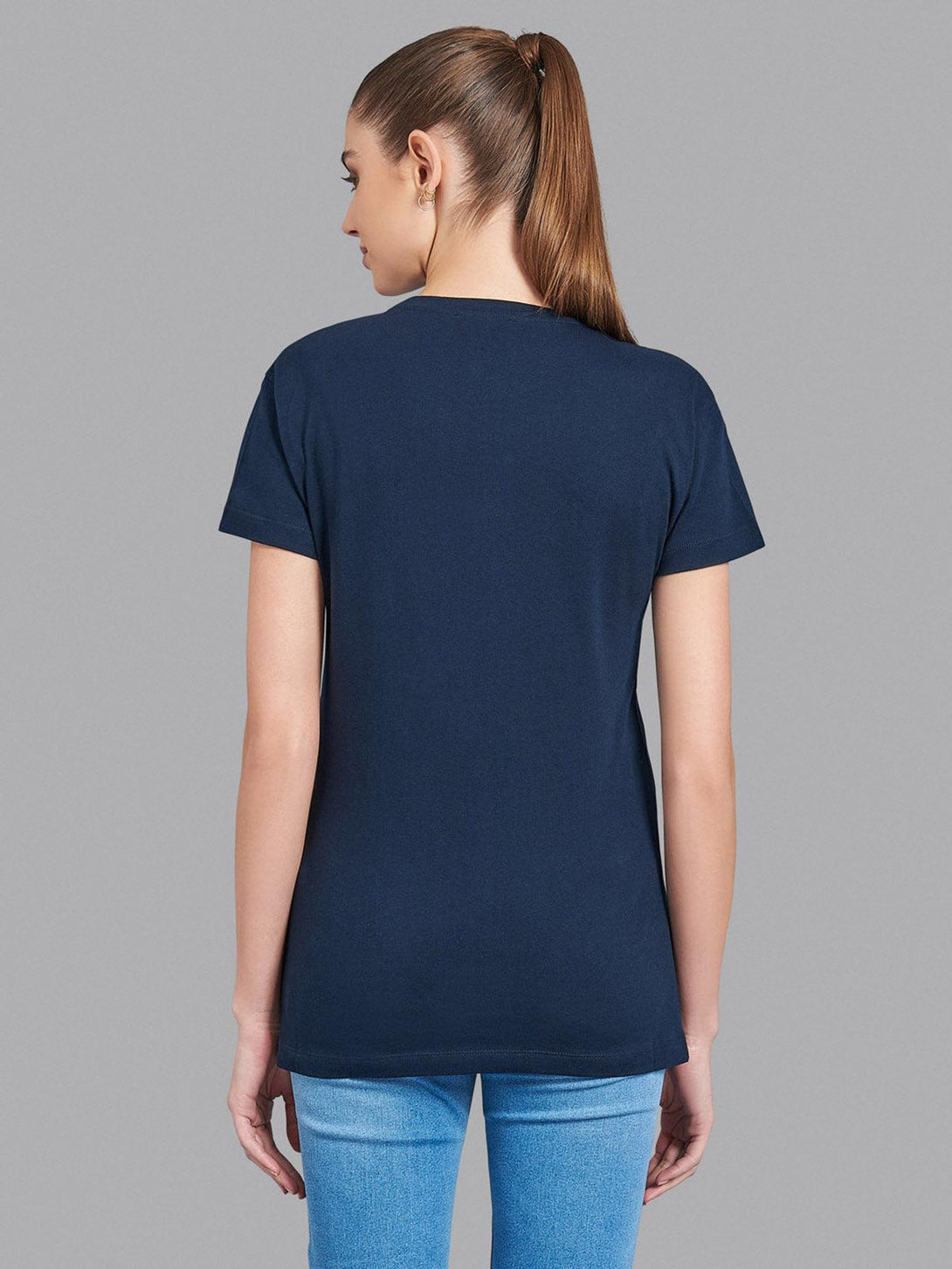 Beverly Hills Polo Club UK-82 FLOWERS T-SHIRT TRUE NAVY