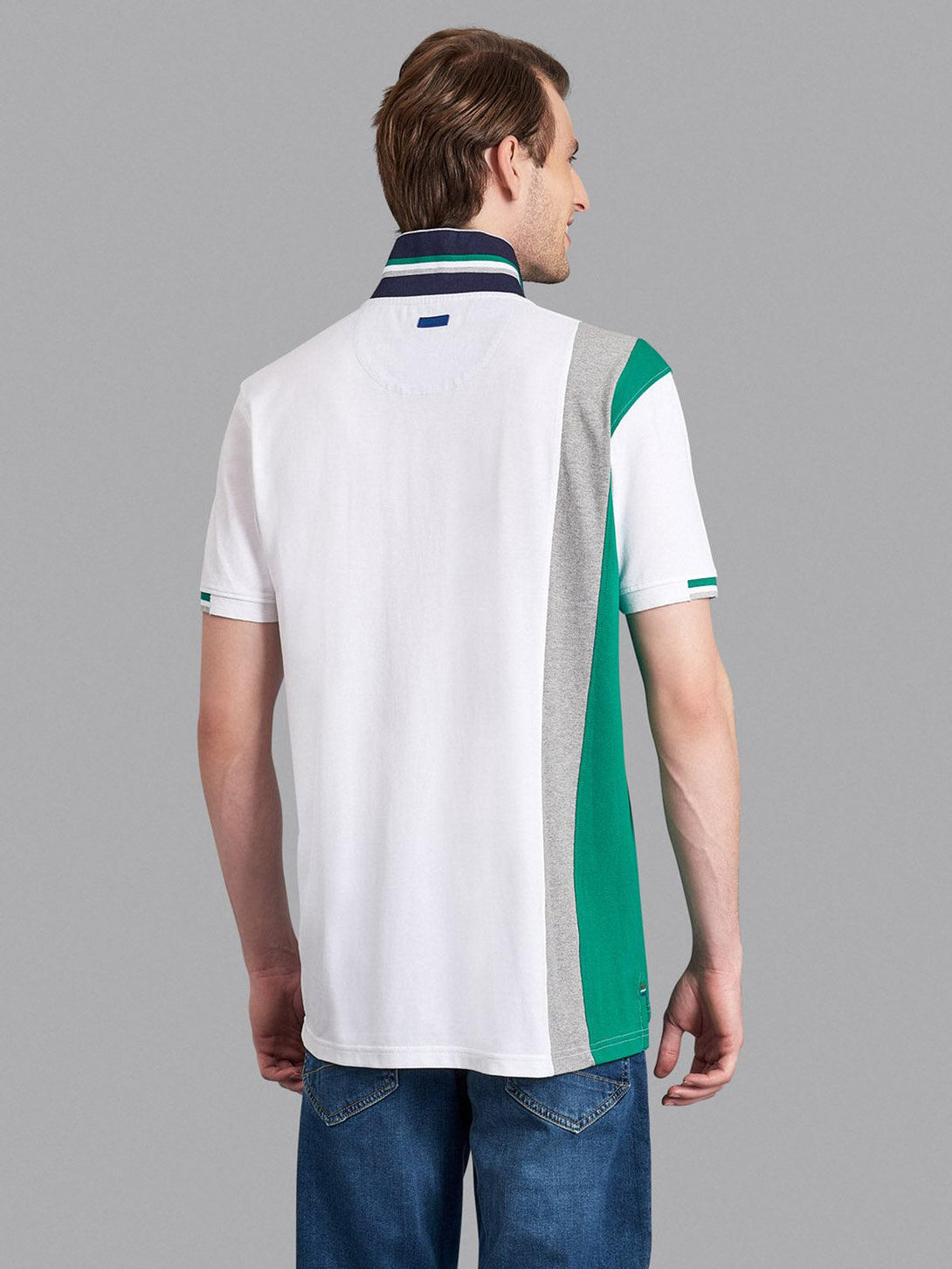 Beverly Hills Polo Club UK-ASYMMETRIC 82 POLO PONY POLO SHIRT WHITE