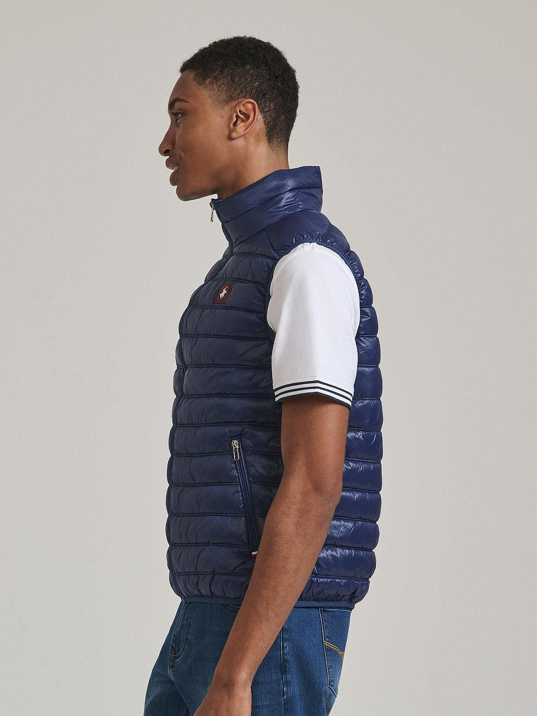 Beverly Hills Polo Club UK-BADGE LOGO GILET DARK NAVY