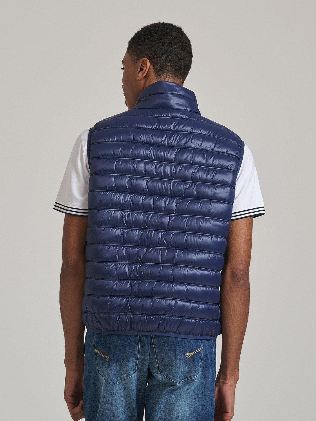 Beverly Hills Polo Club UK-BADGE LOGO GILET DARK NAVY