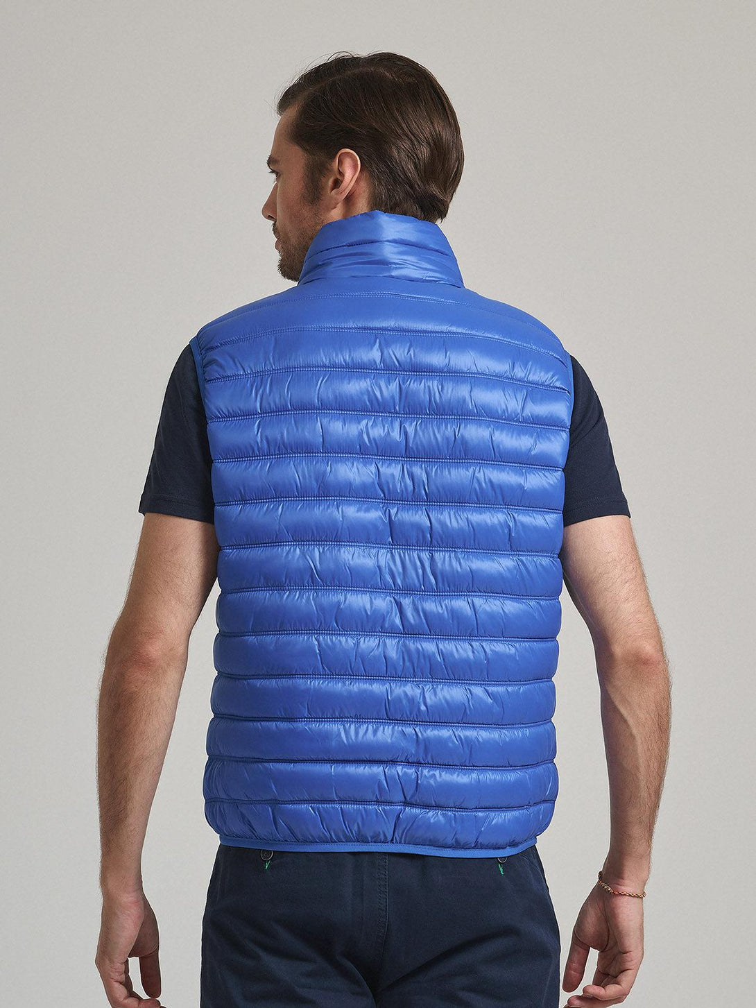 Beverly Hills Polo Club UK-BADGE LOGO GILET IMPERIAL BLUE