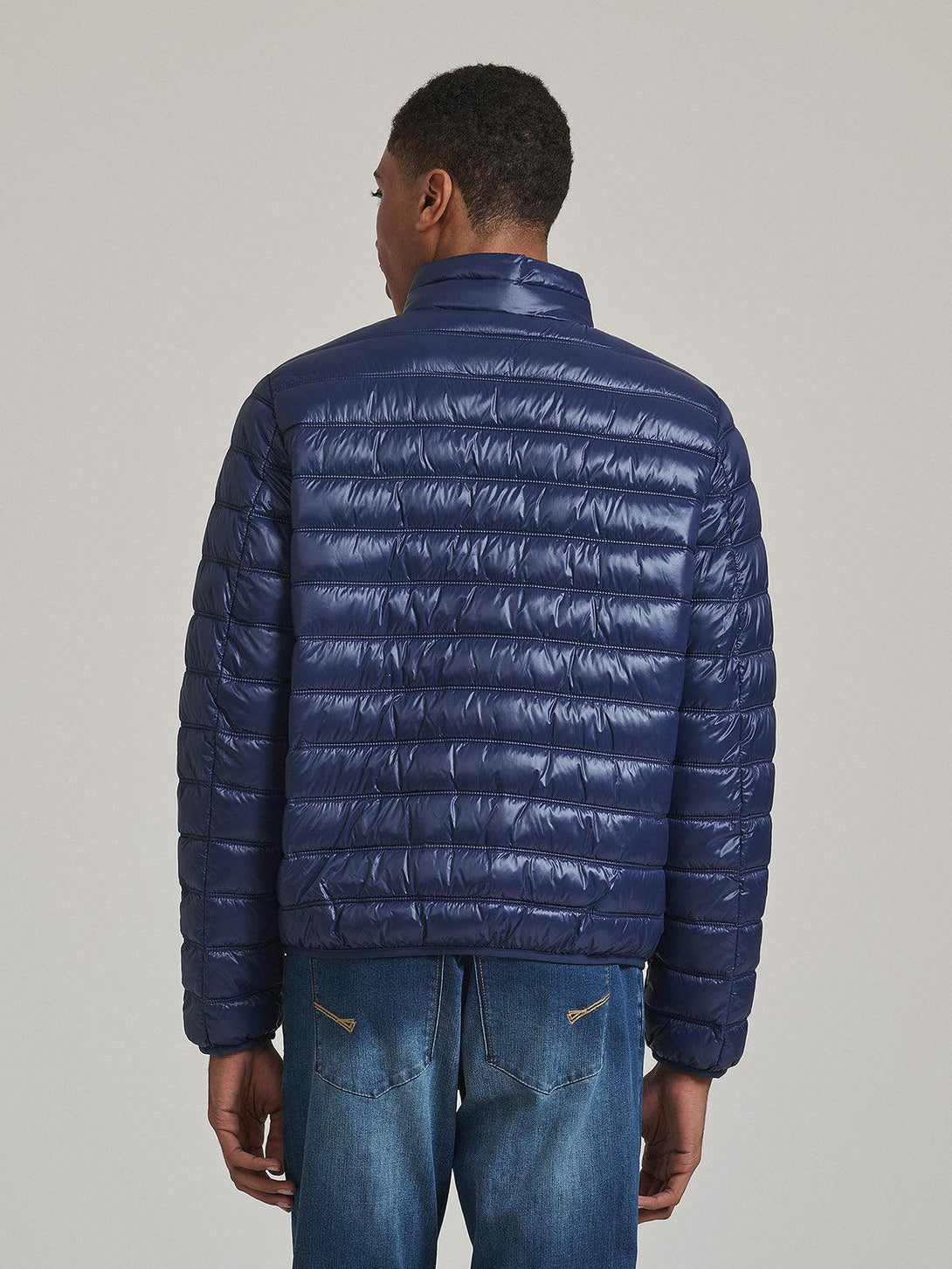 Beverly Hills Polo Club UK-BADGE LOGO PUFFER JACKET DARK NAVY