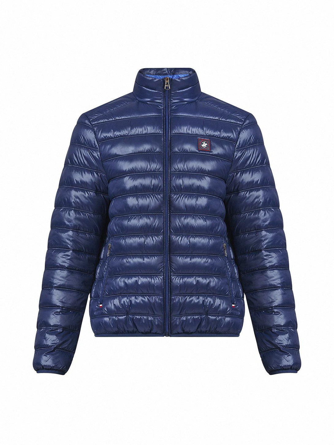 Beverly Hills Polo Club UK-BADGE LOGO PUFFER JACKET DARK NAVY