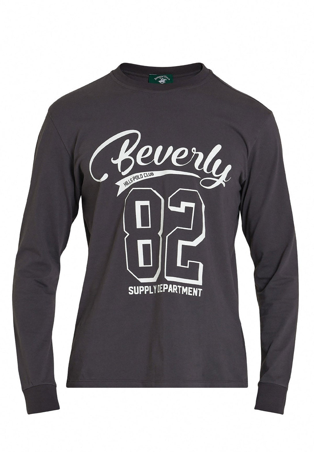 Beverly Hills Polo Club UK-BEVERLY 82 LS T-SHIRT DARK GREY