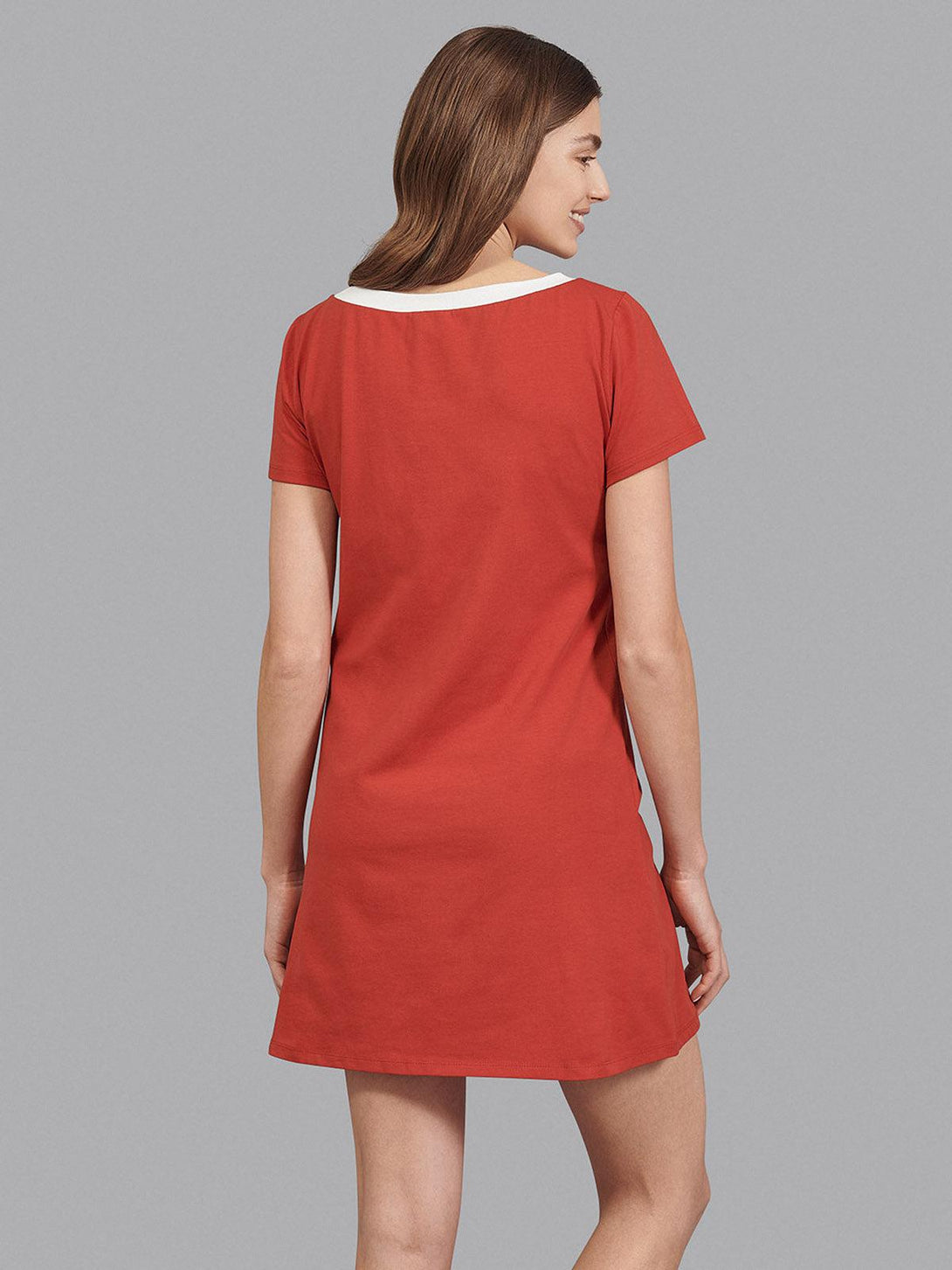 Beverly Hills Polo Club UK-BEVERLY HILLS SCRIPT LOGO DRESS RED