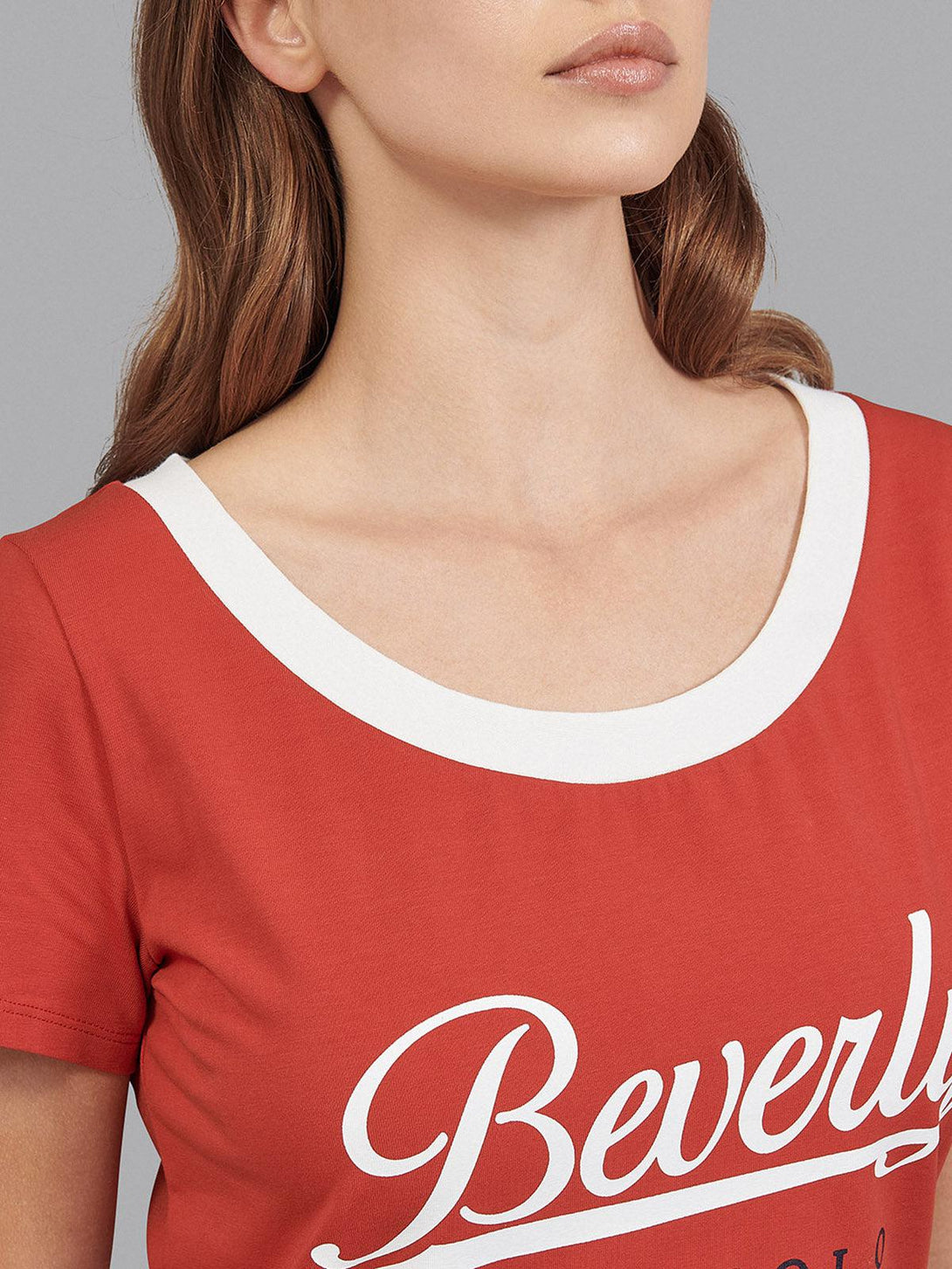 Beverly Hills Polo Club UK-BEVERLY HILLS SCRIPT LOGO DRESS RED