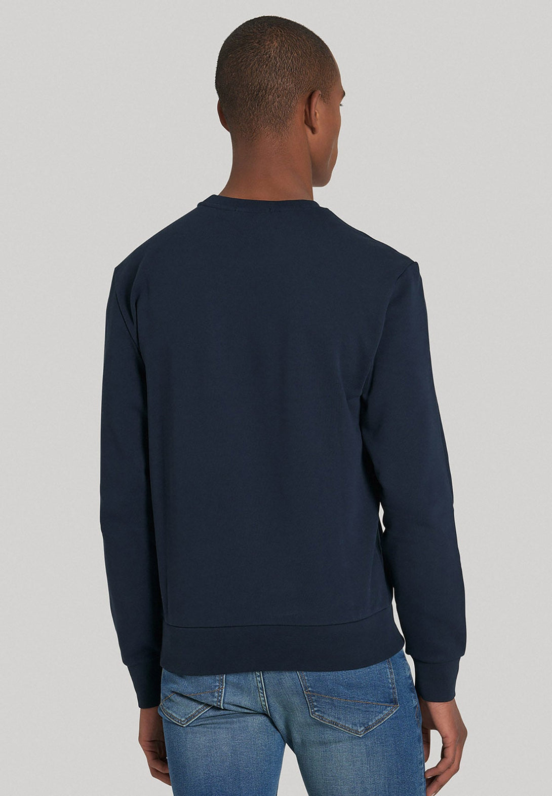 Beverly Hills Polo Club UK-BHPC 8 PANELLED SWEATSHIRT NAVY