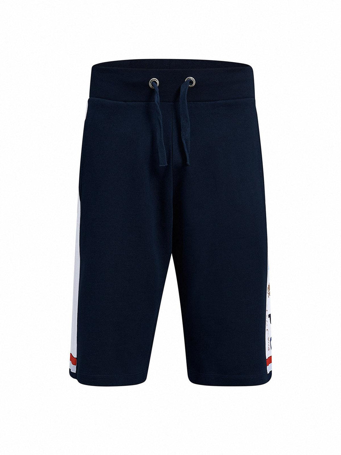 Beverly Hills Polo Club UK-BHPC CONTRAST STRIPE FLEECE SHORTS TRUE NAVY