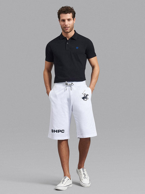 Beverly Hills Polo Club UK-BHPC POLO PONY FLEECE SHORTS WHITE