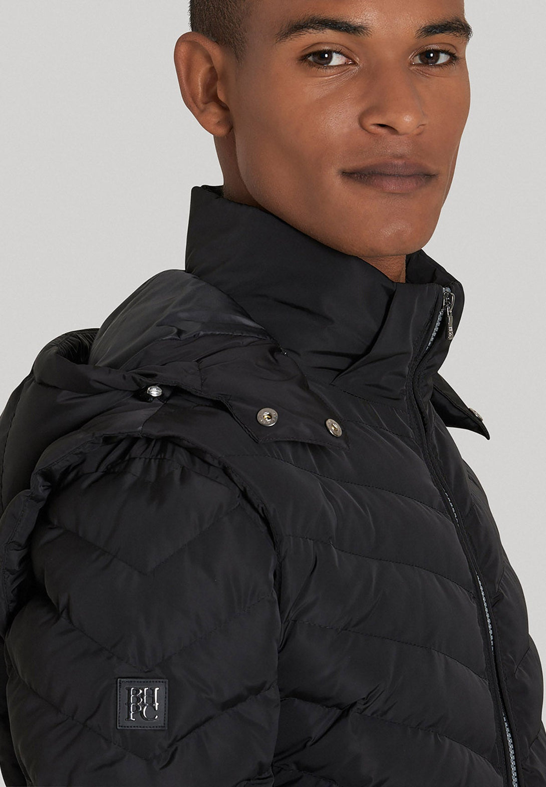 Beverly Hills Polo Club UK-BHPC REMOVABLE SLEEVE DOWN JACKET BLACK