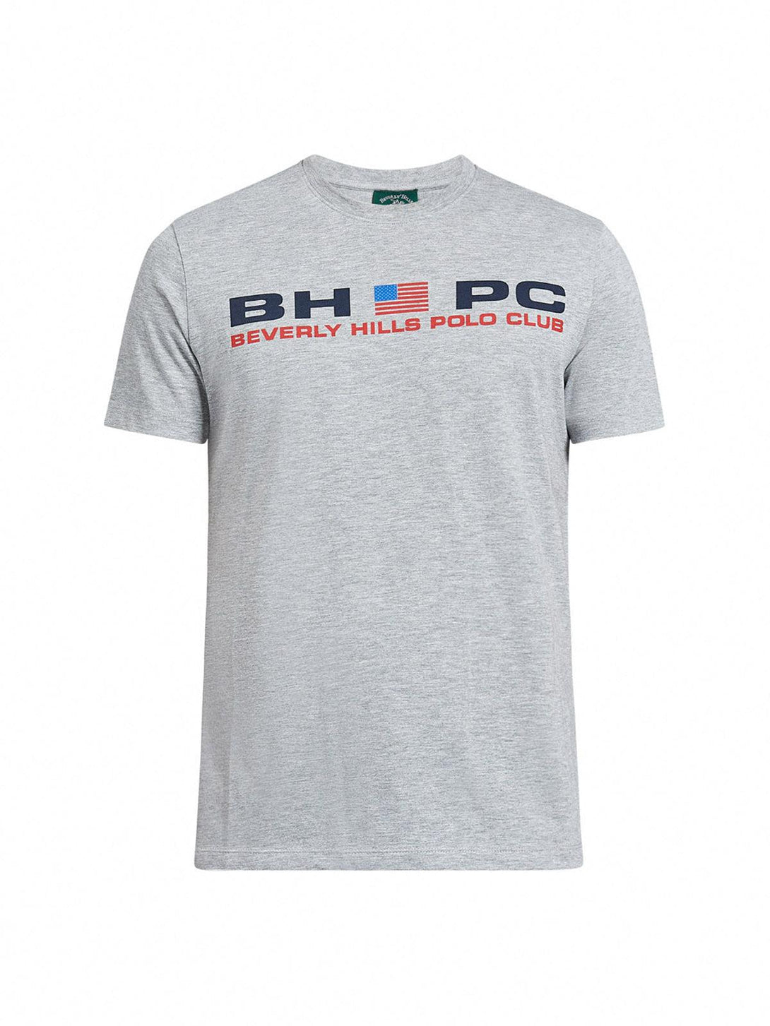 Beverly Hills Polo Club UK-BHPC SPORT FLAG T-SHIRT HEATHER GREY