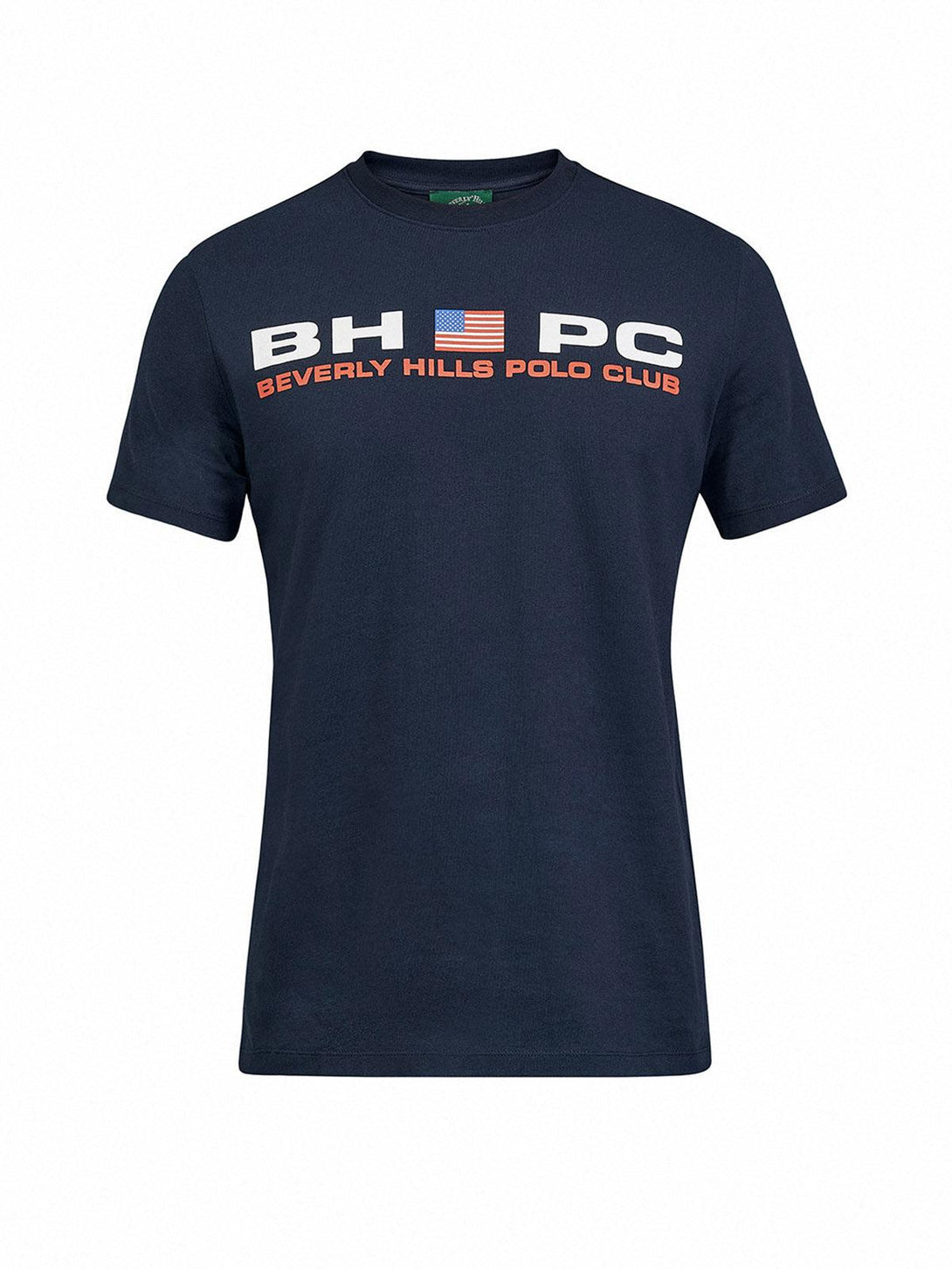 Beverly Hills Polo Club UK-BHPC SPORT FLAG T-SHIRT NAVY