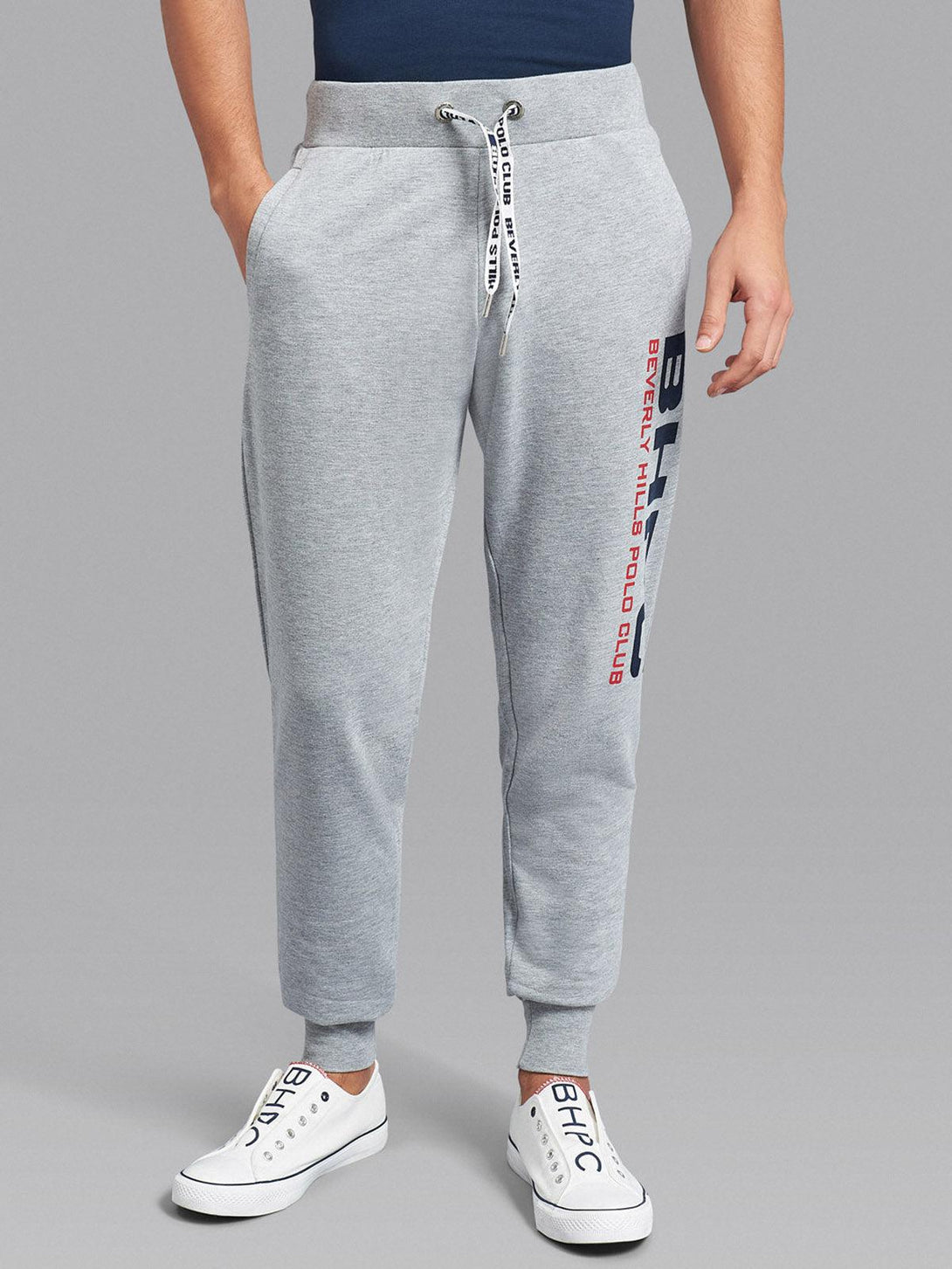 Beverly Hills Polo Club UK-BHPC SPORT LOGO JOGGERS GREY MELANGE