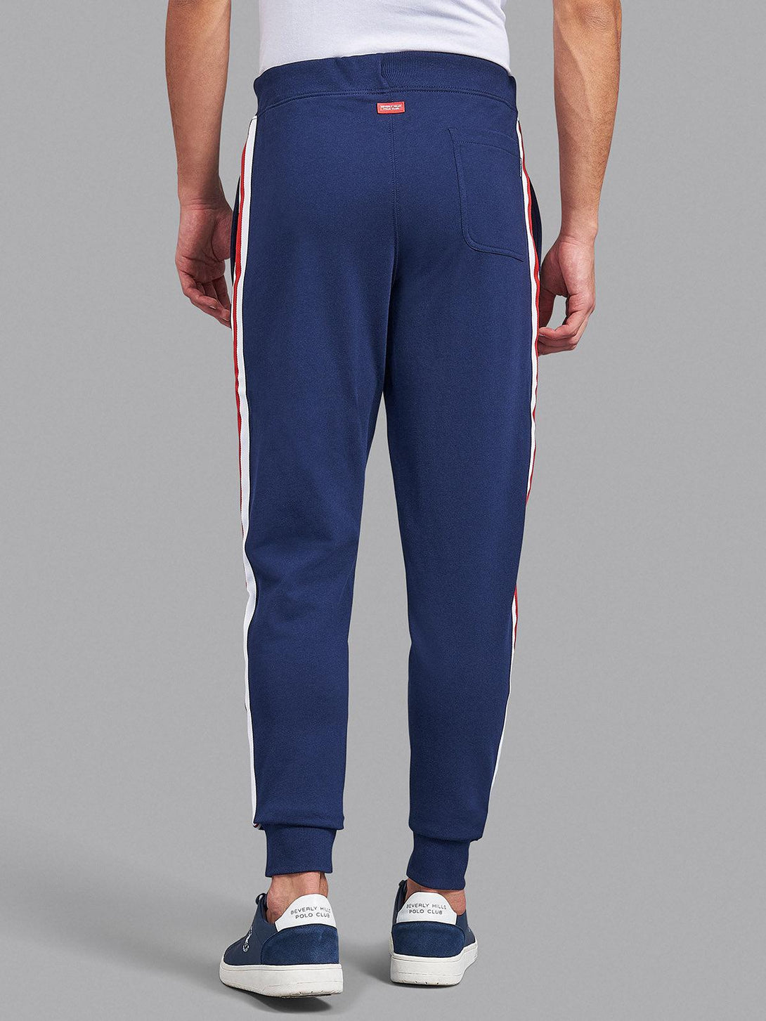 Beverly Hills Polo Club UK-BHPC SPORT STRIPE SLIM LINE JOGGERS TRUE NAVY