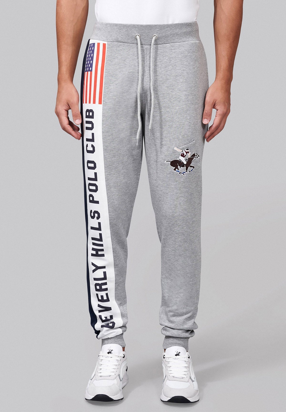 BHPC SPORT USA JOGGERS GREY MELANGE BEVERLY HILLS POLO CLUB