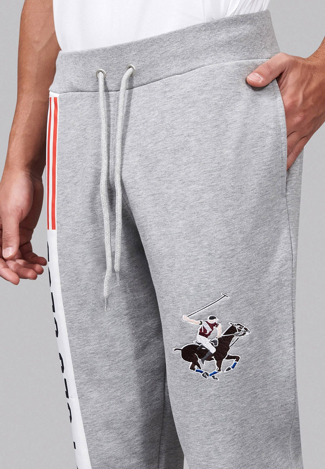 Beverly Hills Polo Club UK-BHPC SPORT USA JOGGERS GREY MELANGE