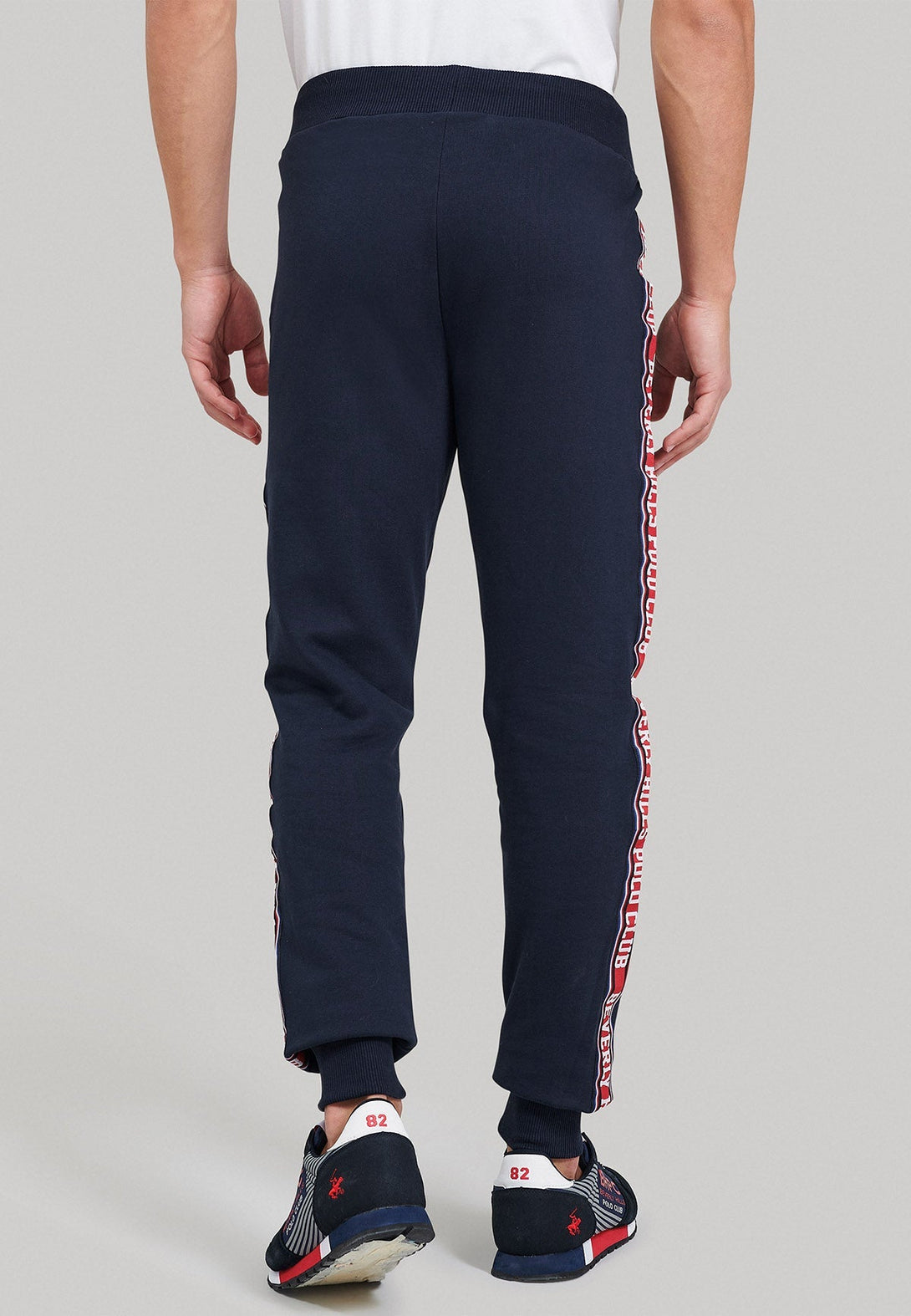 Beverly Hills Polo Club UK-BHPC TAPE LOGO JOGGERS NAVY