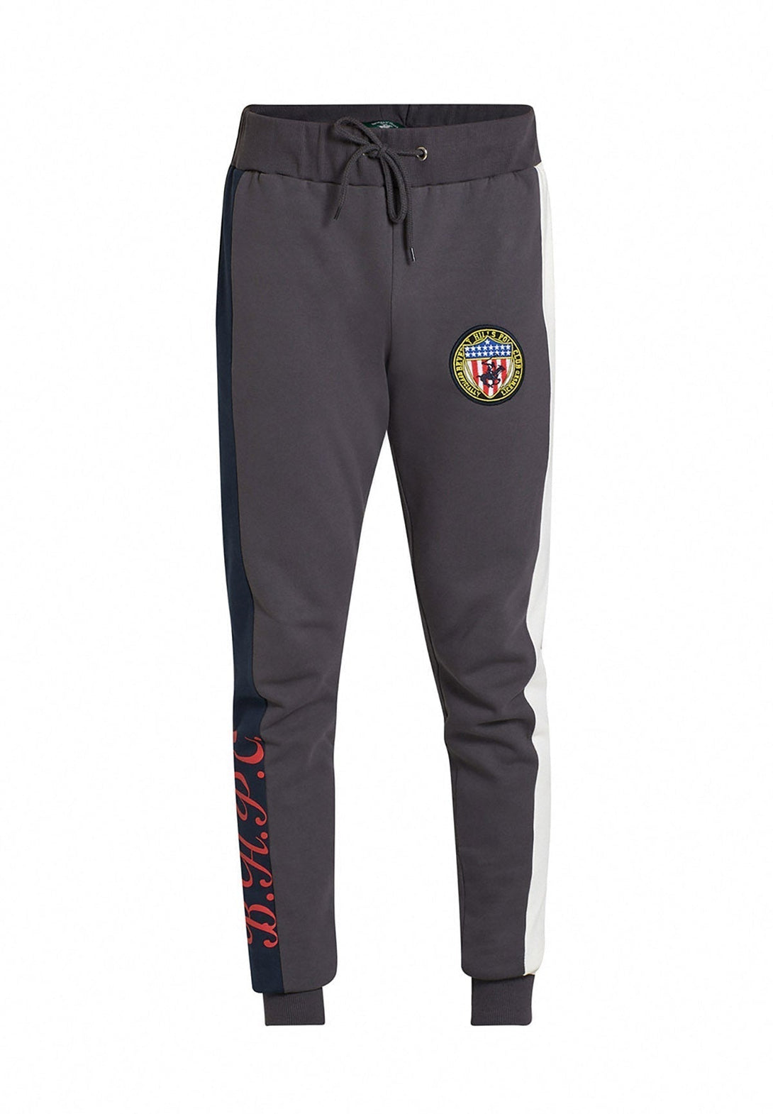 Beverly Hills Polo Club UK-BHPC US SHIELD PATCH JOGGERS DARK GREY