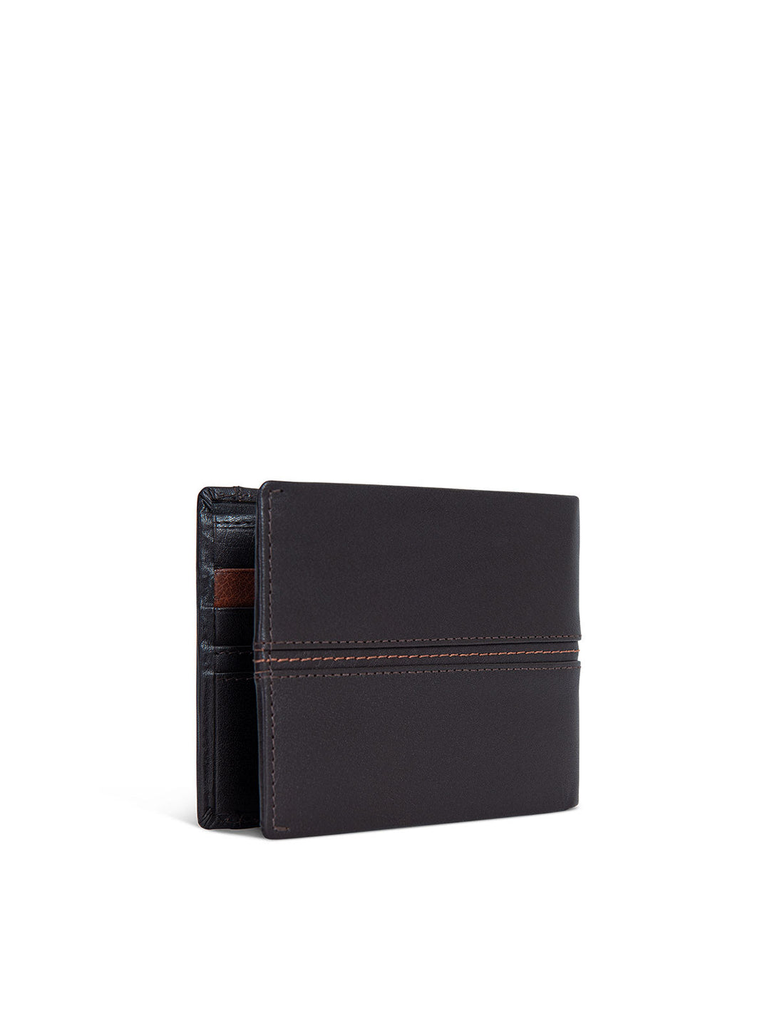 Beverly Hills Polo Club UK-BIFOLD EMBOSSED POLO PONY WALLET DARK BROWN