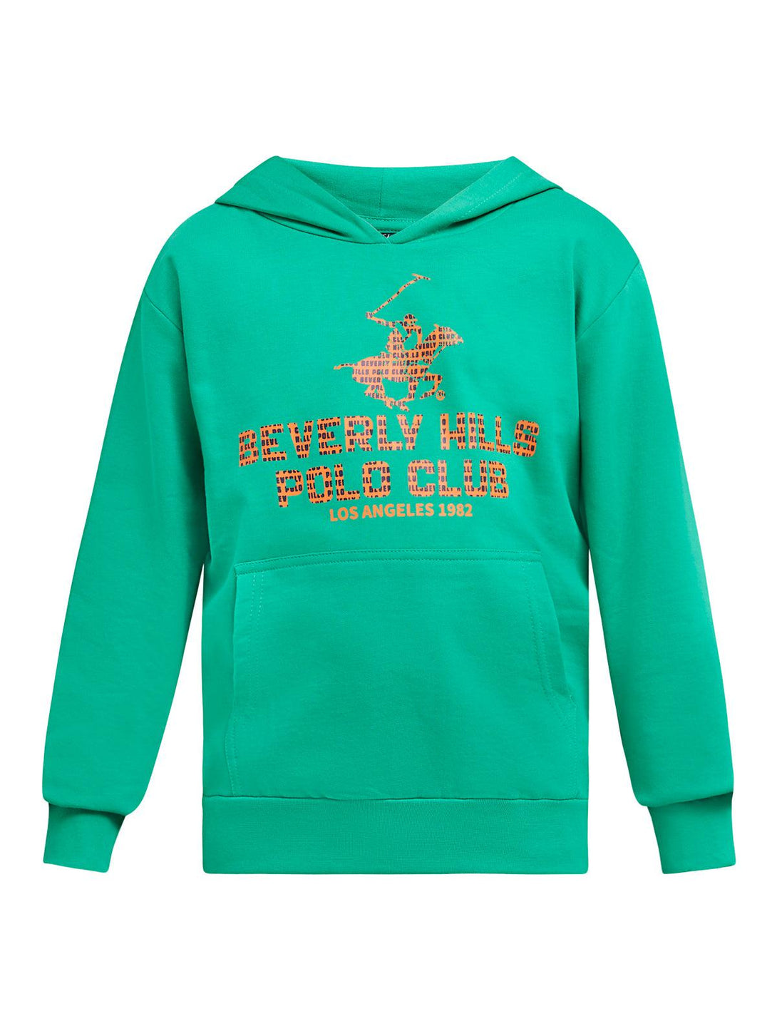 Beverly Hills Polo Club UK-BLOCK LOGO HOODIE SEA FOAM GREEN