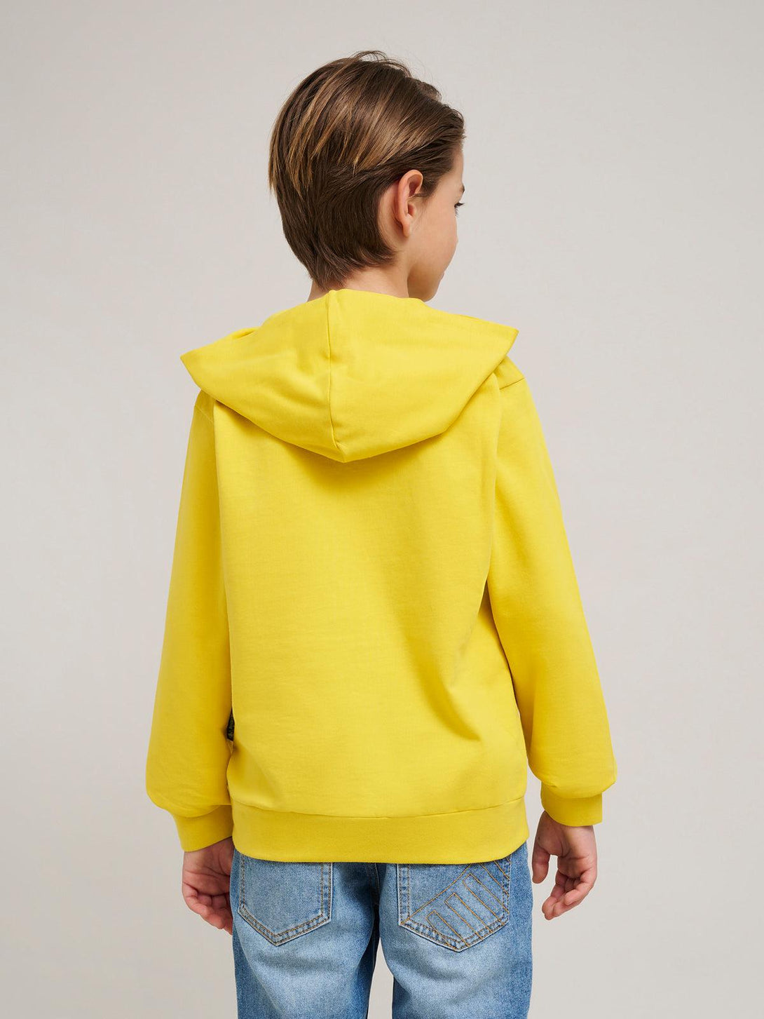 Beverly Hills Polo Club UK-BLOCK LOGO HOODIE SUNBURST YELLOW