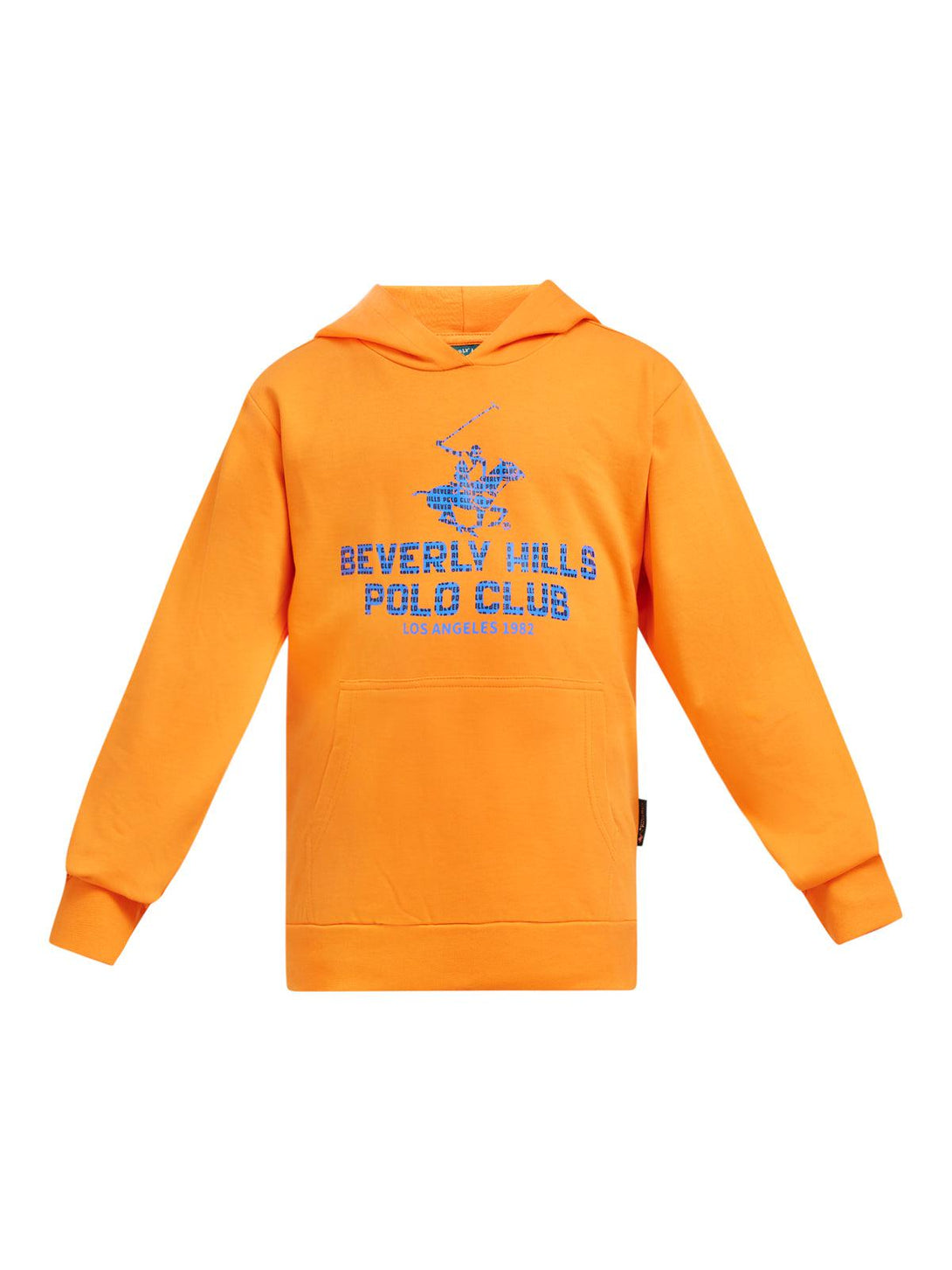 Beverly Hills Polo Club UK-BLOCK LOGO HOODIE TANGERINE ORANGE