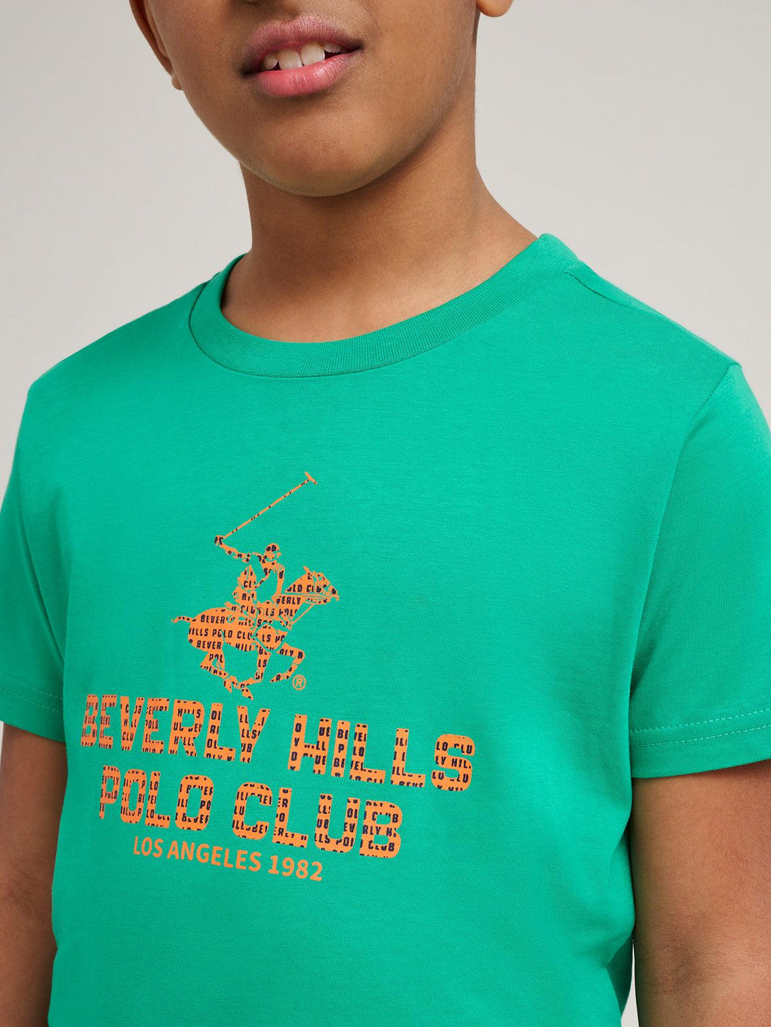 Beverly Hills Polo Club UK-BLOCK LOGO T-SHIRT SEA FOAM GREEN