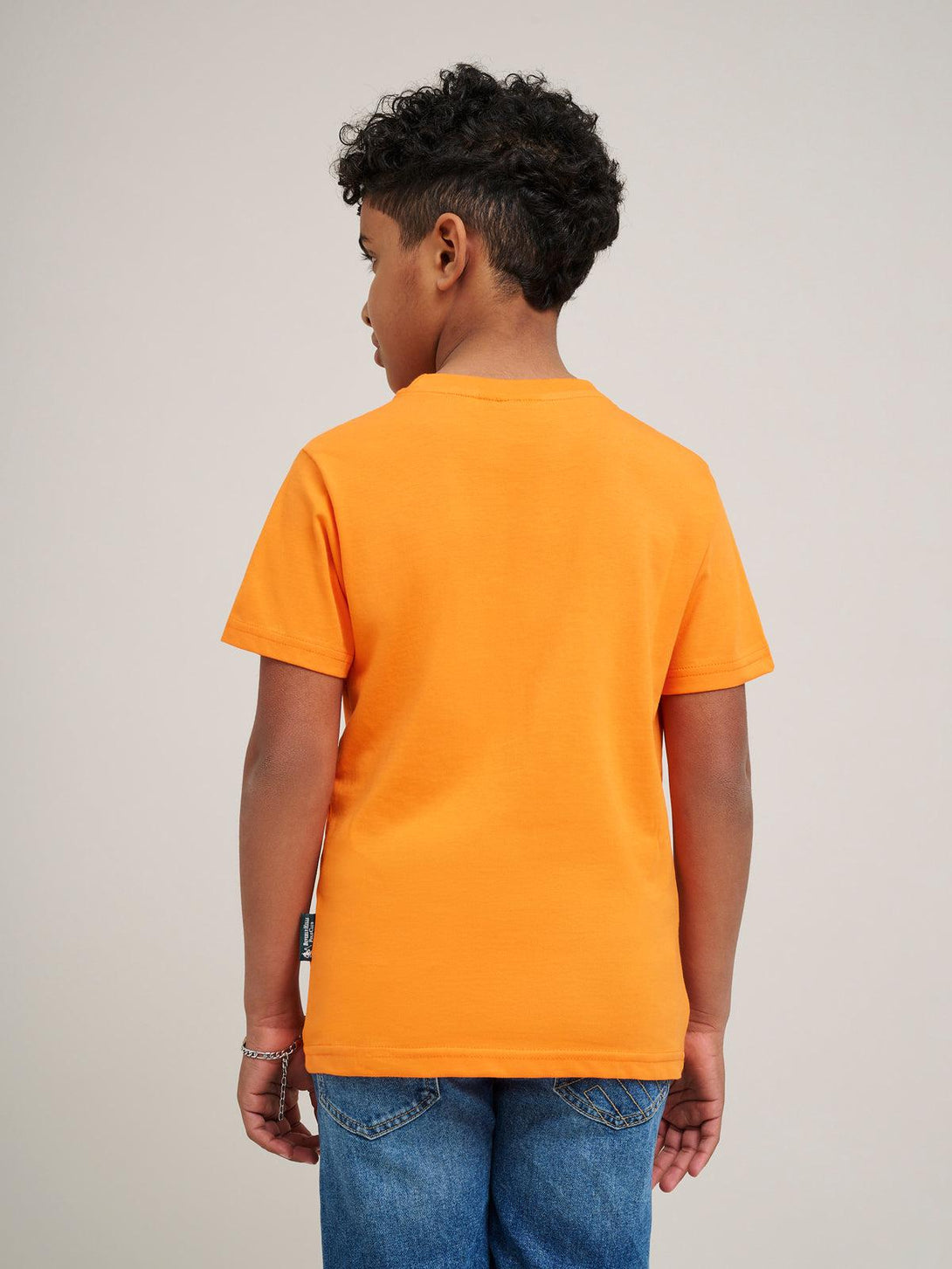 Beverly Hills Polo Club UK-BLOCK LOGO T-SHIRT TANGERINE ORANGE