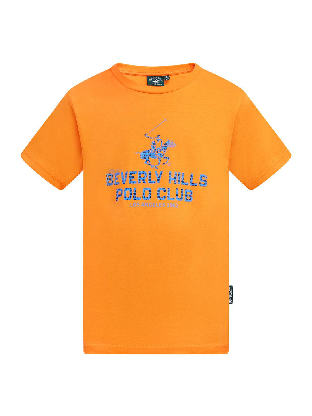 Beverly Hills Polo Club UK-BLOCK LOGO T-SHIRT TANGERINE ORANGE