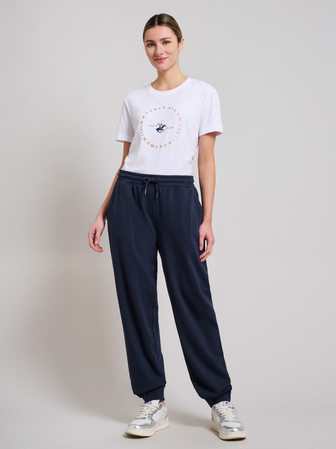 Beverly Hills Polo Club UK-BOYFRIEND FIT SWEATPANTS DARK NAVY