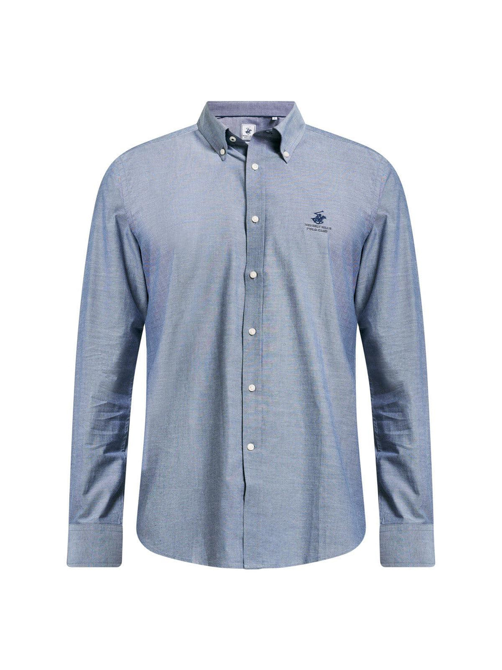 BUTTON DOWN DENIM SHIRT DARK WASH – BEVERLY HILLS POLO CLUB