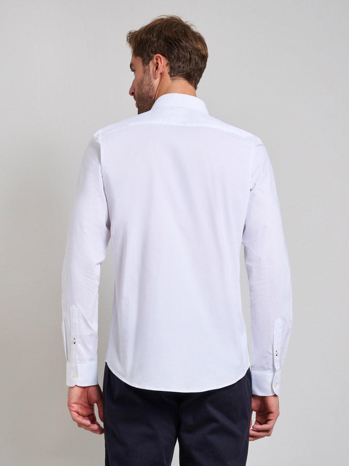 Beverly Hills Polo Club UK-BUTTON DOWN OXFORD SHIRT GHOST WHITE