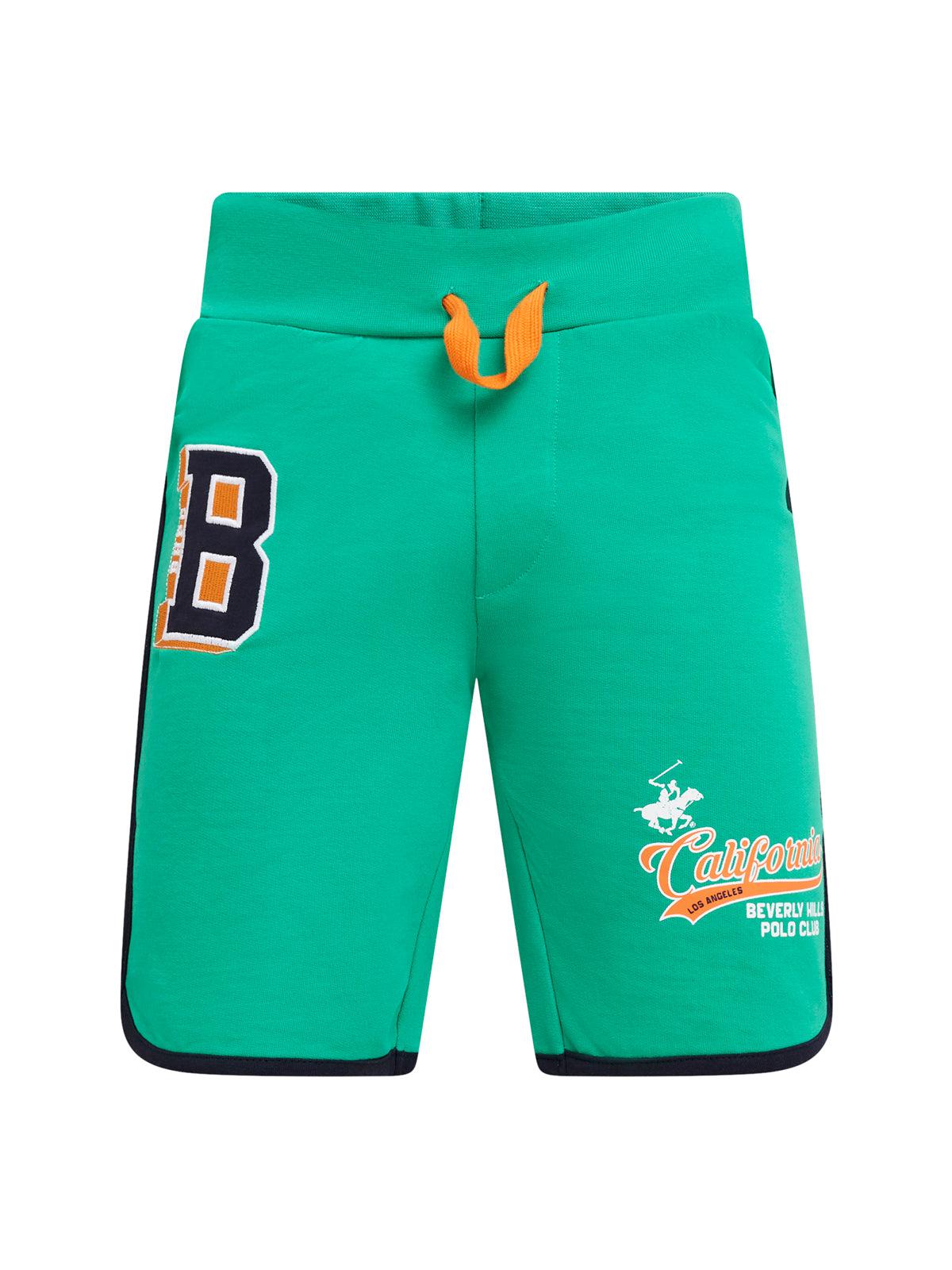 CALIFORNIA FLEECE SHORTS SEA FOAM GREEN BEVERLY HILLS POLO CLUB