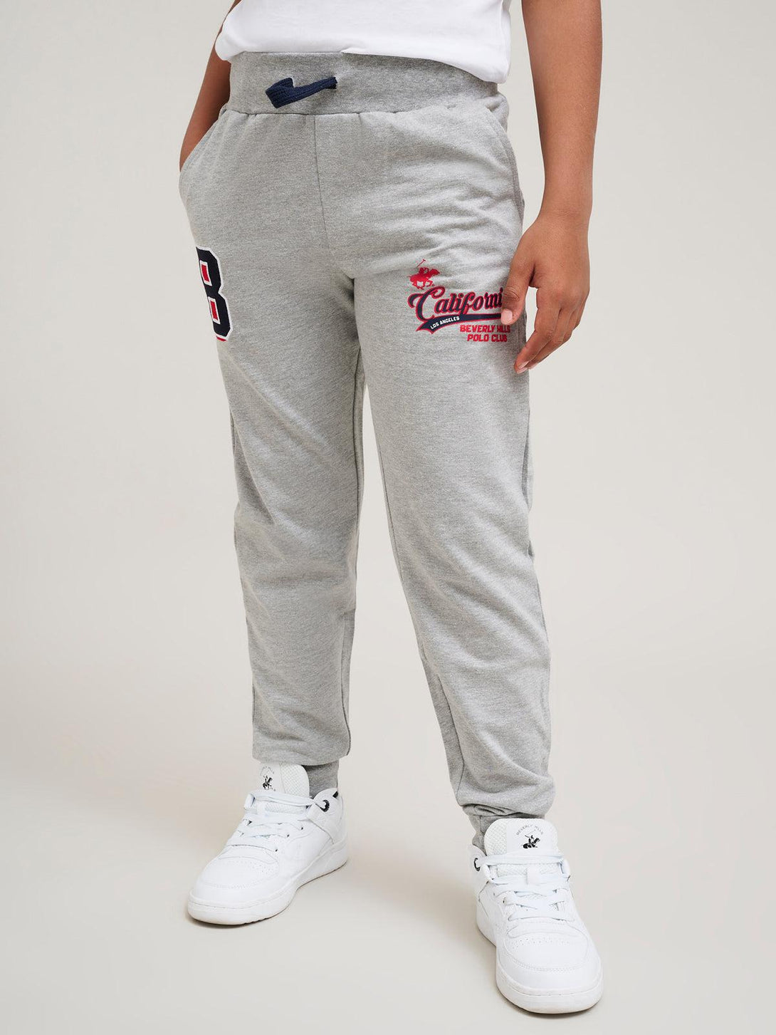 Beverly Hills Polo Club UK-CALIFORNIA JOGGERS GREY MELANGE