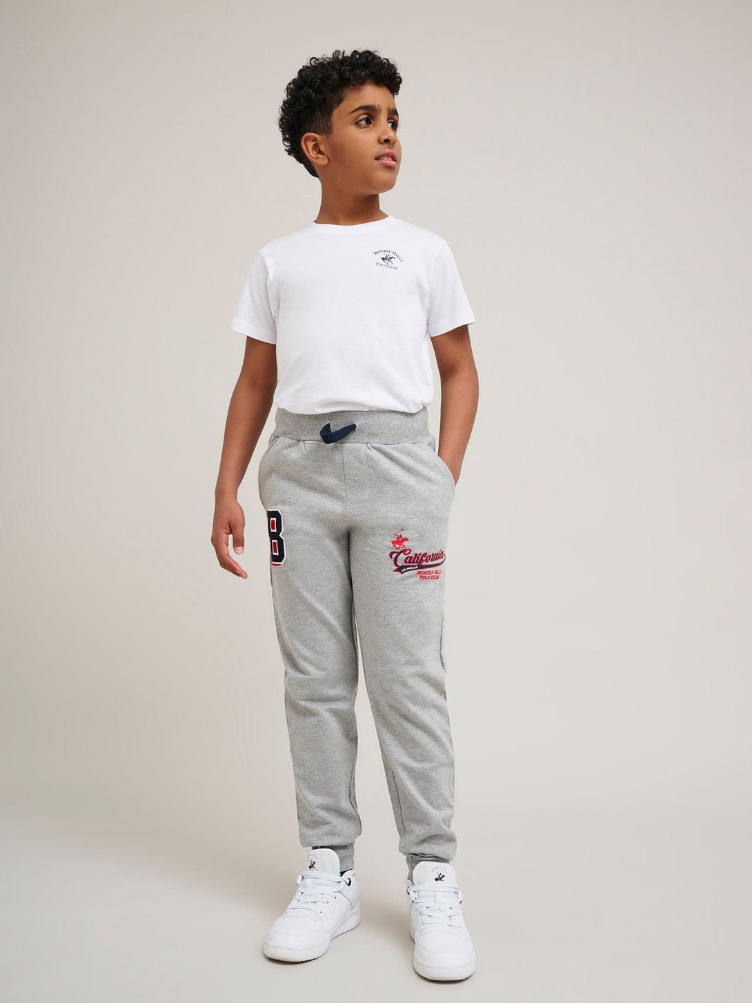 Beverly Hills Polo Club UK-CALIFORNIA JOGGERS GREY MELANGE