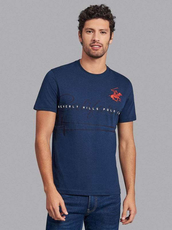 Beverly Hills Polo Club UK-CALIFORNIA POLO PONY T-SHIRT TRUE NAVY