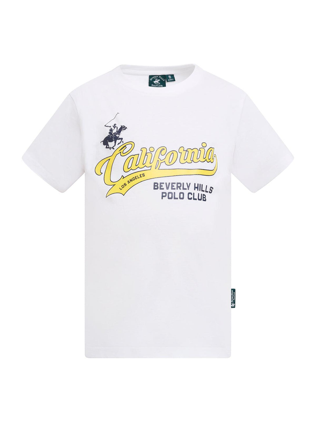 Beverly Hills Polo Club UK-CALIFORNIA SCRIPT LOGO T-SHIRT WHITE