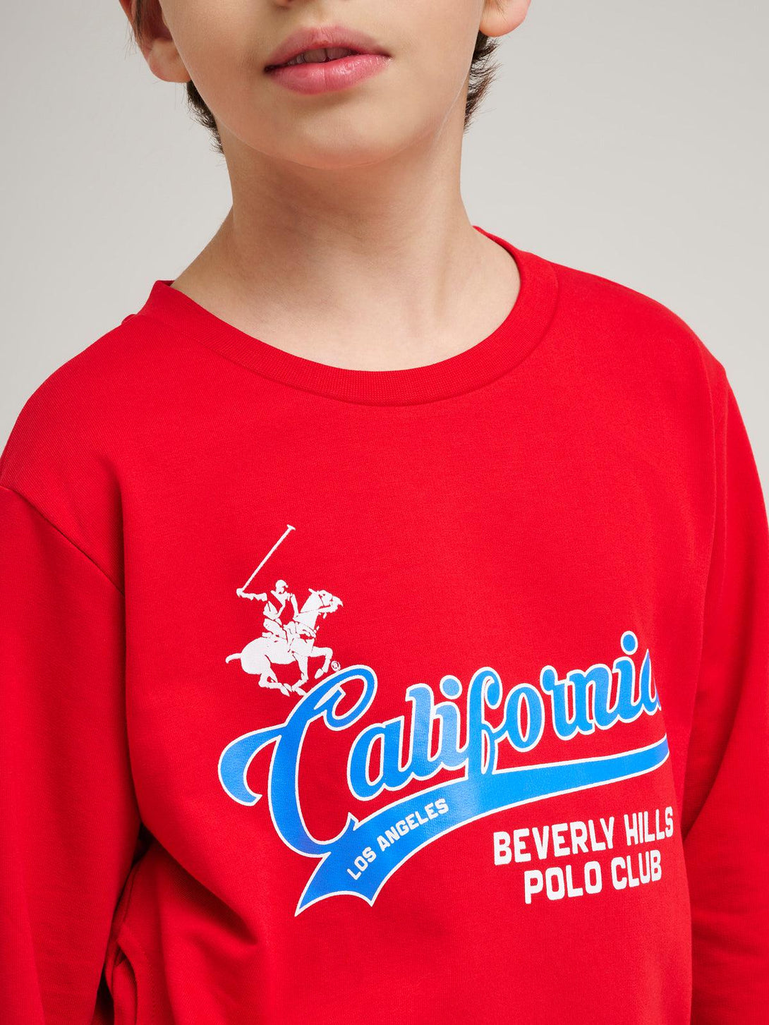 Beverly Hills Polo Club UK-CALIFORNIA SCRIPT SWEATSHIRT RED