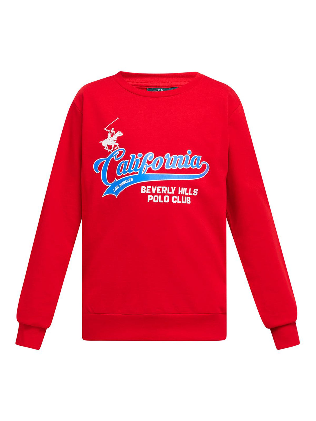 Beverly Hills Polo Club UK-CALIFORNIA SCRIPT SWEATSHIRT RED