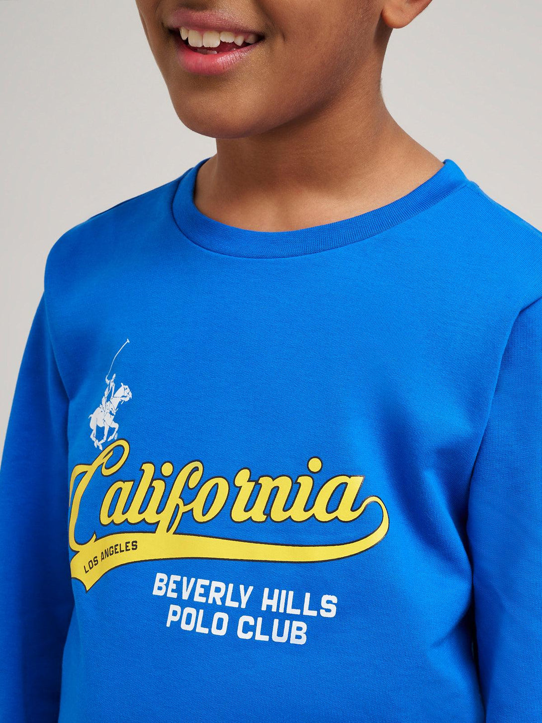 Beverly Hills Polo Club UK-CALIFORNIA SCRIPT SWEATSHIRT ROYAL