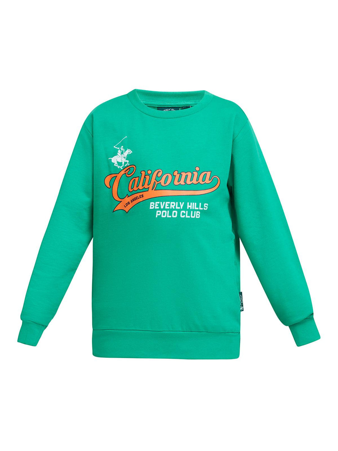 Beverly Hills Polo Club UK-CALIFORNIA SCRIPT SWEATSHIRT SEA FOAM GREEN