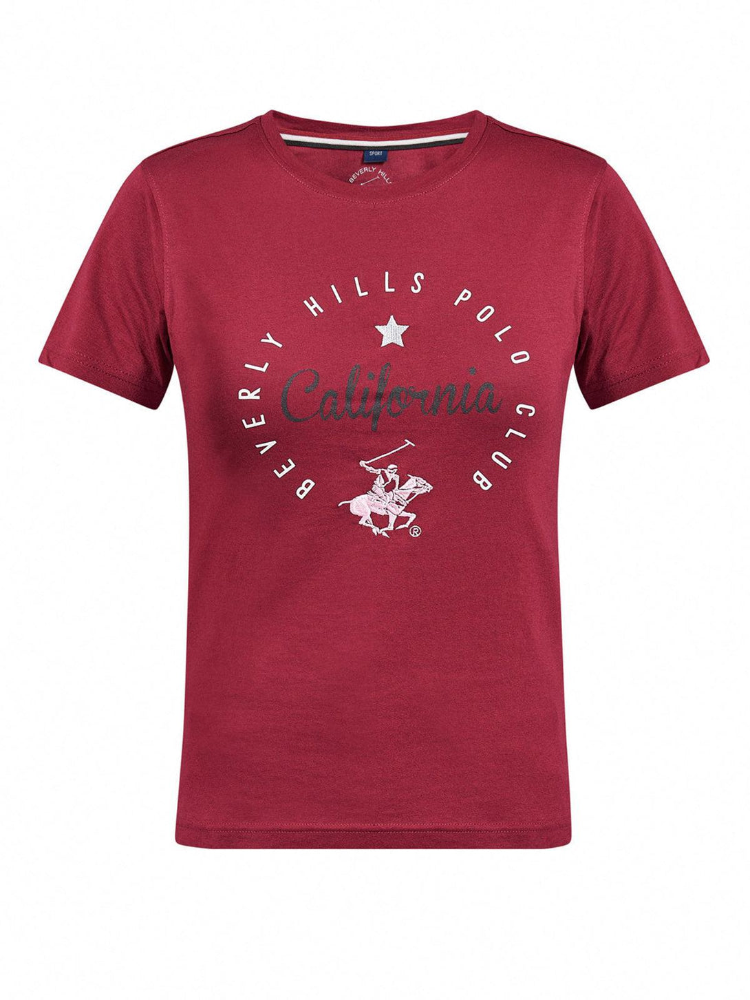 Beverly Hills Polo Club UK-CALIFORNIA T-SHIRT SANGRIA