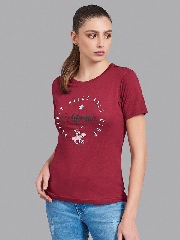 Beverly Hills Polo Club UK-CALIFORNIA T-SHIRT SANGRIA