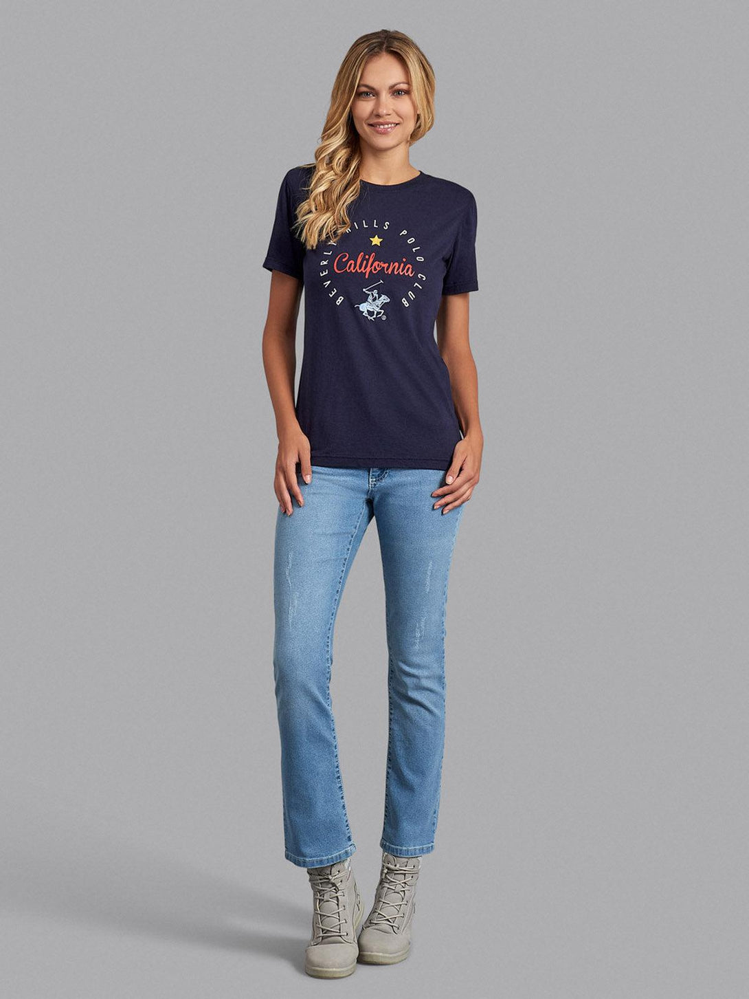 Beverly Hills Polo Club UK-CALIFORNIA T-SHIRT TRUE NAVY