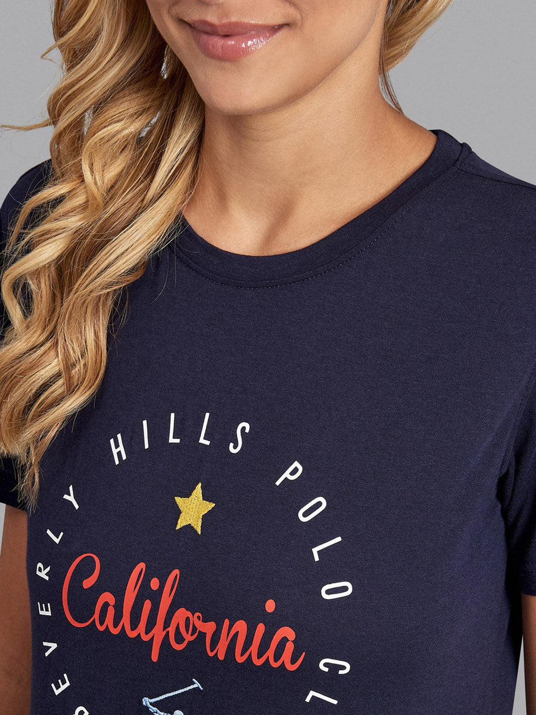 Beverly Hills Polo Club UK-CALIFORNIA T-SHIRT TRUE NAVY