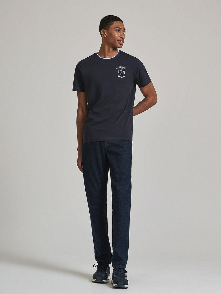 Beverly Hills Polo Club UK-CENTURY CIRCUIT T-SHIRT NAVY