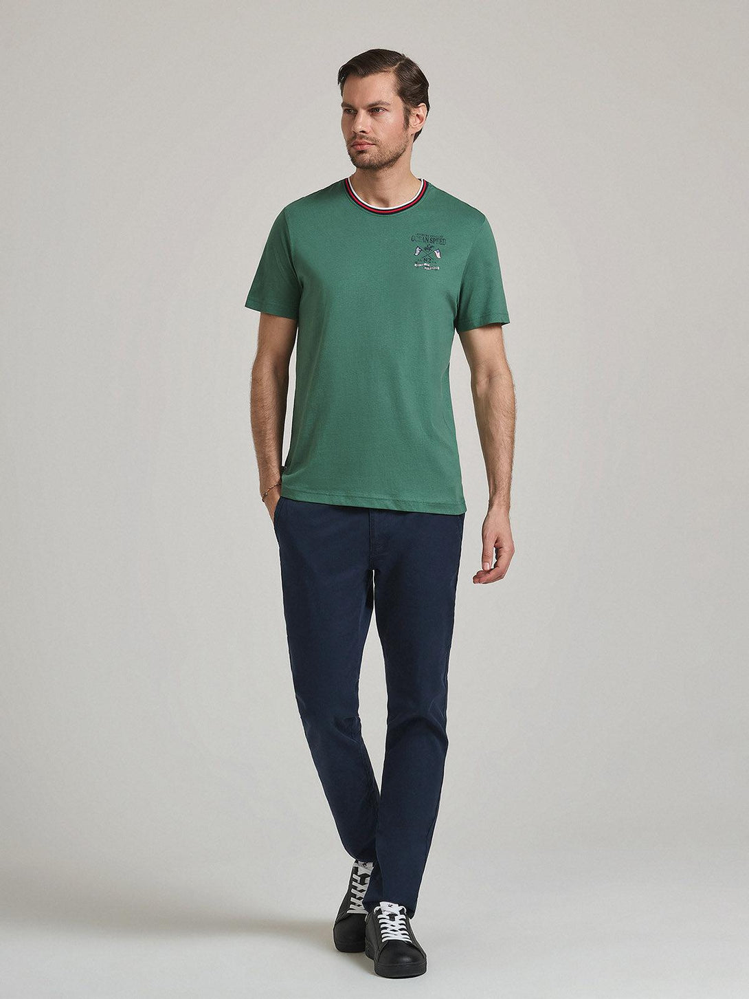 Beverly Hills Polo Club UK-CENTURY CIRCUIT T-SHIRT WOODLAND GREEN