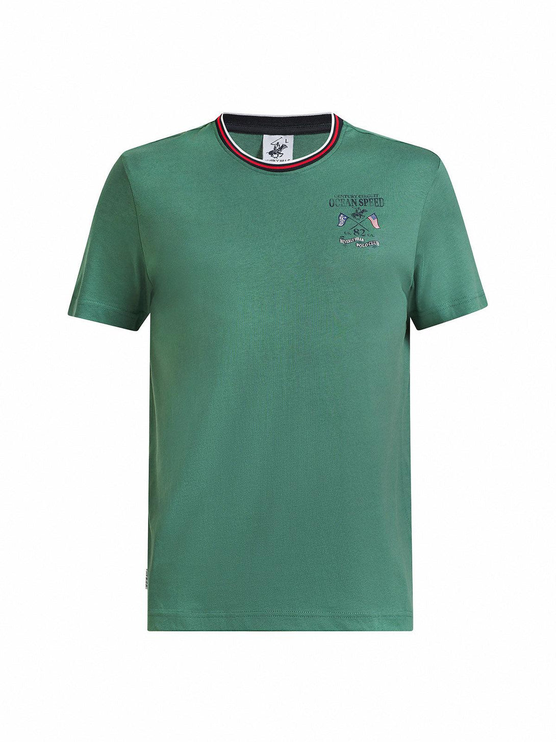 Beverly Hills Polo Club UK-CENTURY CIRCUIT T-SHIRT WOODLAND GREEN